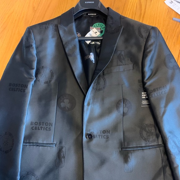 Express Boston Celtics NBA Suit Jacket - NEW 42R🔥 - Picture 1 of 4